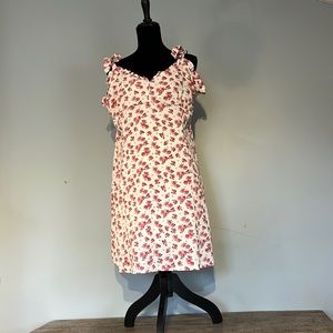 Showpo floral tie shoulder dress